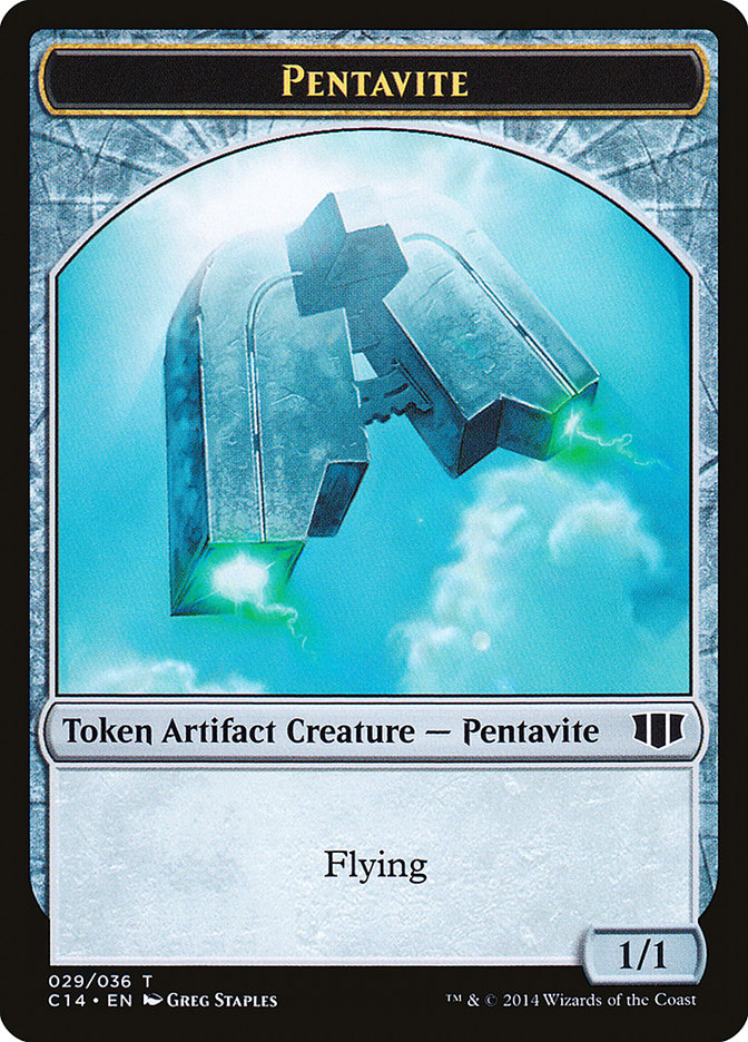 Myr // Pentavite Double-Sided Token [Commander 2014 Tokens]-2