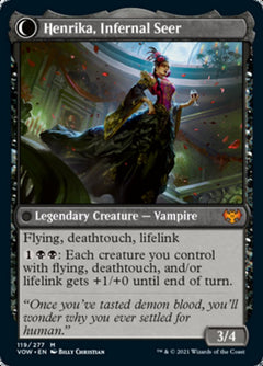 Henrika Domnathi // Henrika, Infernal Seer [Innistrad: Crimson Vow]-2
