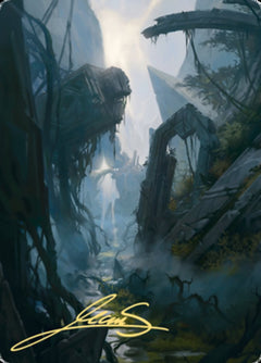 Swamp 2 Art Card (Gold-Stamped Signature) [Zendikar Rising Art Series]-1