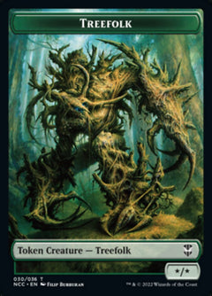 Treefolk // Spider Double-Sided Token [Streets of New Capenna Commander Tokens]-1
