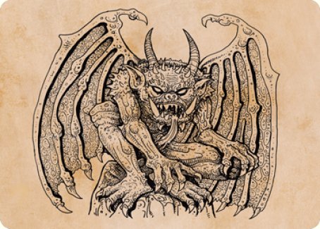 Cloister Gargoyle (Showcase) Art Card [Dungeons & Dragons: Adventures in the Forgotten Realms Art Series]-1