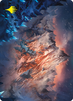 Mountain Art Card (Gold-Stamped Signature) [The Lord of the Rings: Tales of Middle-earth Art Series]-1