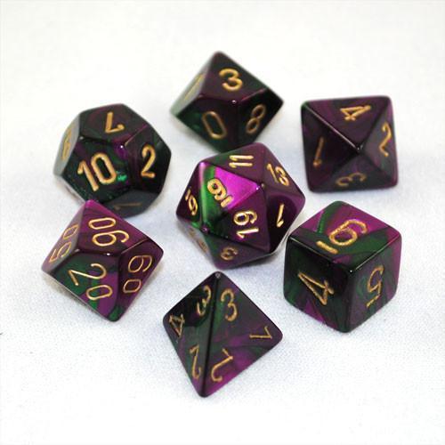 CHX 26434 Gemini Green-Purple/Gold 7-Die Set-1