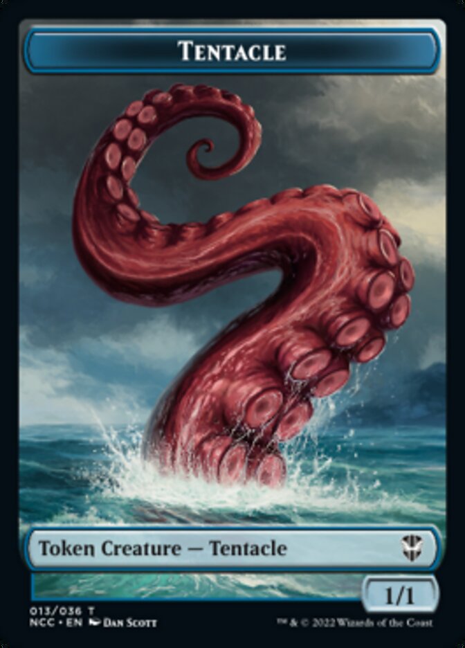 Tentacle // Champion of Wits Double-Sided Token [Streets of New Capenna Commander Tokens]-1