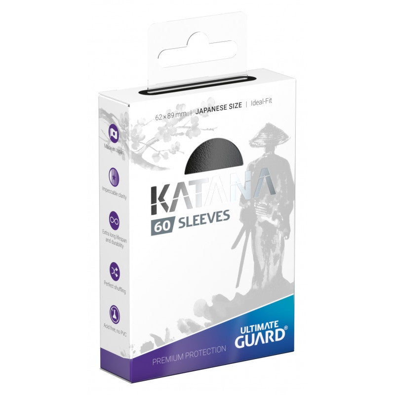 Ultimate Guard Katana Japanese Size Sleeves Black (60)-1