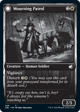 Mourning Patrol // Morning Apparition [Innistrad: Double Feature]-1