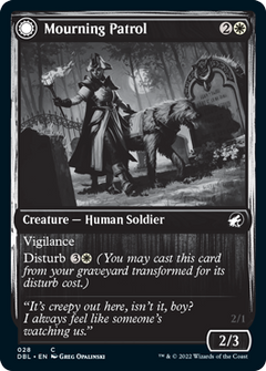 Mourning Patrol // Morning Apparition [Innistrad: Double Feature]-1