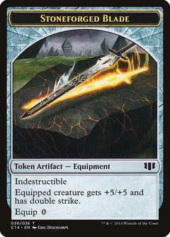 Stoneforged Blade // Germ Double-Sided Token [Commander 2014 Tokens]-1