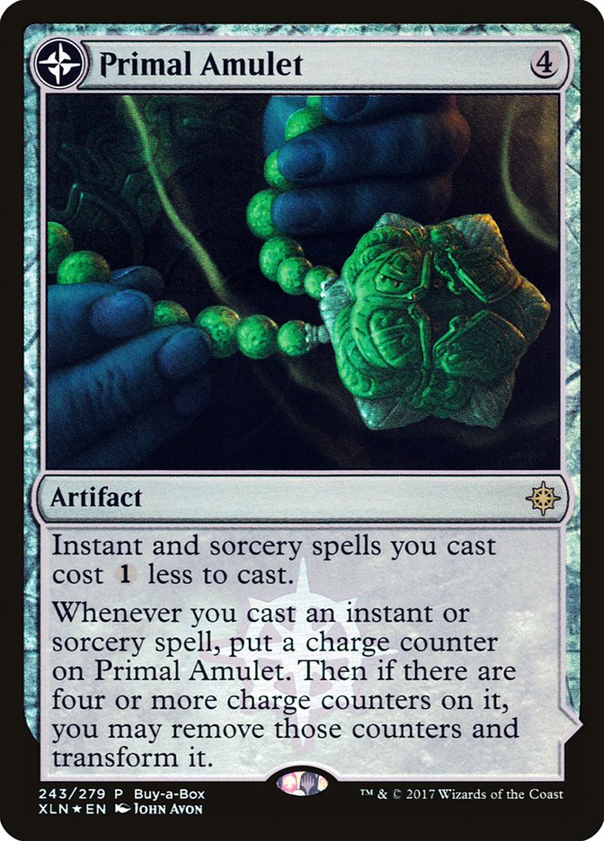 Primal Amulet // Primal Wellspring (Buy-A-Box) [Ixalan Treasure Chest]-1
