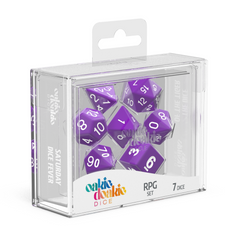 Oakie Doakie Dice RPG Set Solid - Purple (7)-1