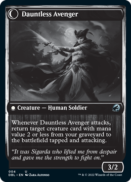 Bereaved Survivor // Dauntless Avenger [Innistrad: Double Feature]-2