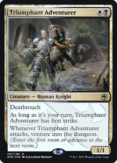 Triumphant Adventurer (Ampersand Promo) [Dungeons & Dragons: Adventures in the Forgotten Realms Promos]-1