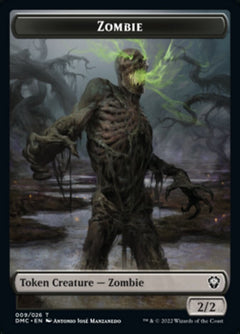 Bird (002) // Zombie Double-Sided Token [Dominaria United Tokens]-2