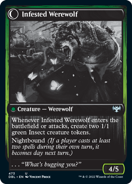Infestation Expert // Infested Werewolf [Innistrad: Double Feature]-2
