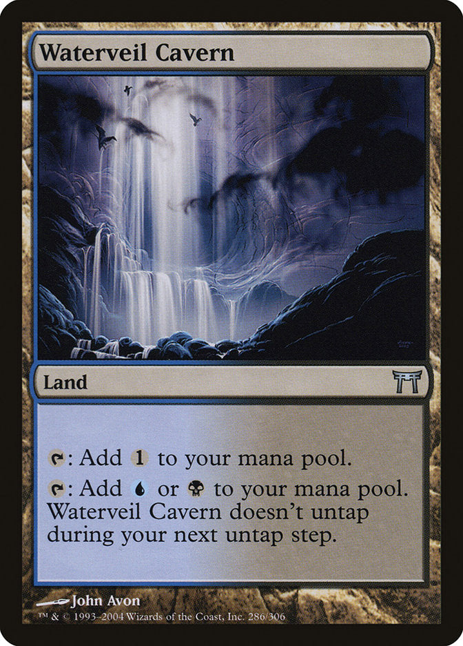 Waterveil Cavern [Champions of Kamigawa]-1