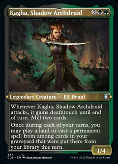 Kagha, Shadow Archdruid (Foil Etched) [Commander Legends: Battle for Baldur's Gate]-1