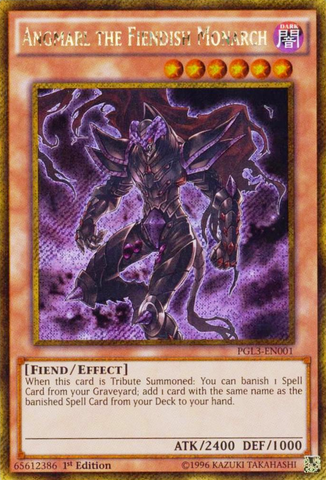 Angmarl the Fiendish Monarch [PGL3-EN001] Gold Secret Rare