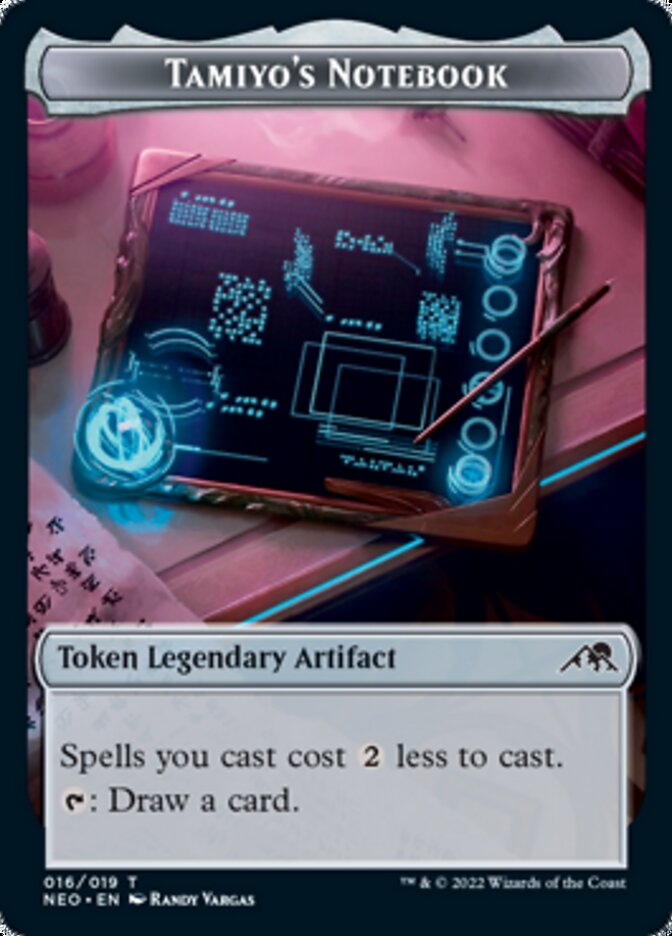 Samurai // Tamiyo's Notebook Double-Sided Token [Kamigawa: Neon Dynasty Tokens]-2