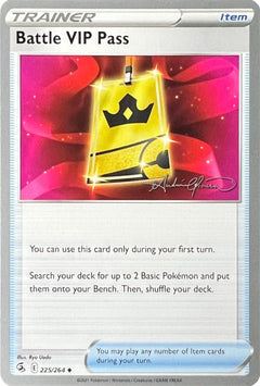 Battle VIP Pass (225/264) (The Shape of Mew - Andre Chiasson) [World Championships 2022]-1