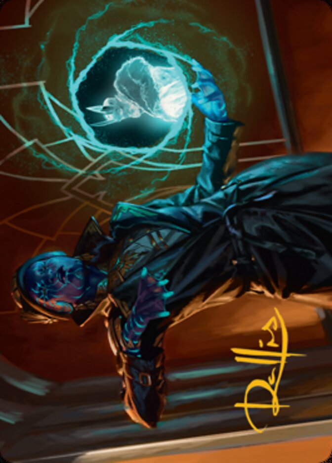 Kamiz, Obscura Oculus Art Card (Gold-Stamped Signature) [Streets of New Capenna Art Series]-1