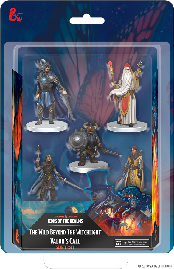D&D Icons of the Realms Miniatures The Wild Beyond the Witchlight Valors Call Starter Set-1
