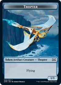 Thopter (008) // Wurm (030) Double-Sided Token [Double Masters Tokens]-1