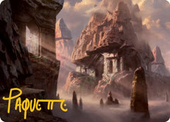Mountain (277) Art Card (Gold-Stamped Signature) [Dungeons & Dragons: Adventures in the Forgotten Realms Art Series]-1