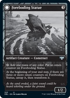 Foreboding Statue // Forsaken Thresher [Innistrad: Double Feature]-1
