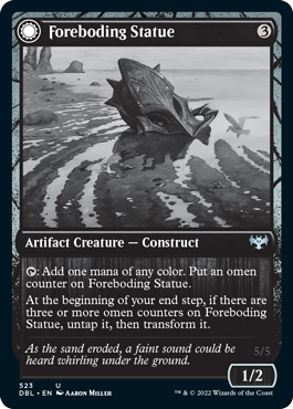 Foreboding Statue // Forsaken Thresher [Innistrad: Double Feature]-1