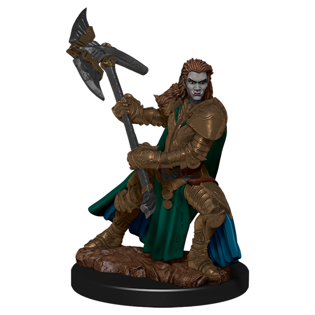 D&D Premium Painted Figures Half-Orc Fighter Female-1