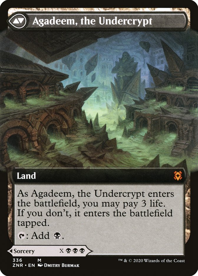 Agadeem's Awakening // Agadeem, the Undercrypt (Extended Art) [Zendikar Rising]-2
