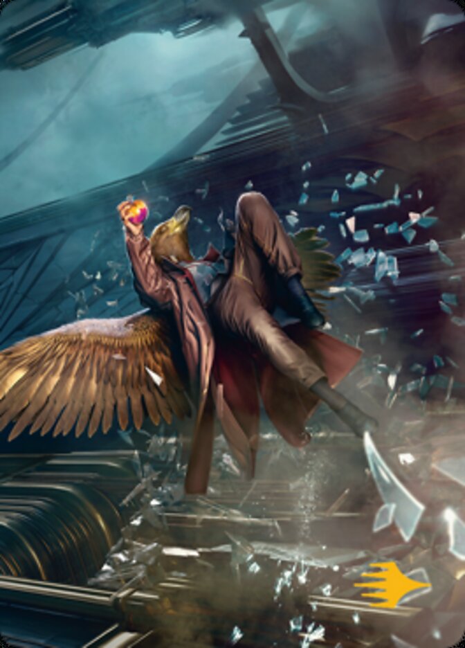 Skyway Robber Art Card (Gold-Stamped Signature) [Streets of New Capenna Art Series]-1