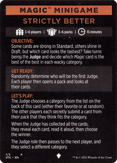 Strictly Better (Magic Minigame) [Strixhaven: School of Mages Minigame]-1