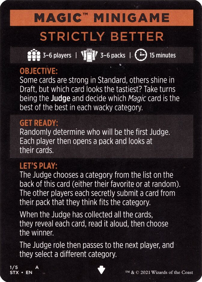 Strictly Better (Magic Minigame) [Strixhaven: School of Mages Minigame]-1