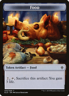 Bear // Food (18) Double-Sided Token [Throne of Eldraine Tokens]-2