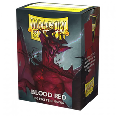 Sleeves - Dragon Shield - Box 100 - Blood Red MATTE-1
