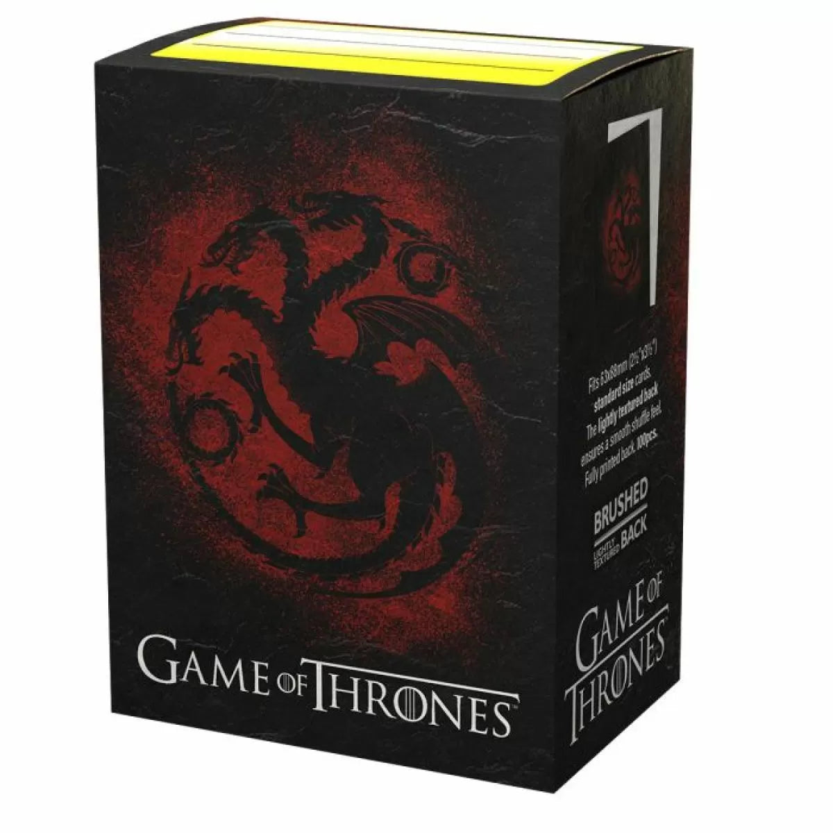 Sleeves - Dragon Shield - Box 100 - Brushed Art - Game of Thrones House Targaryen-1