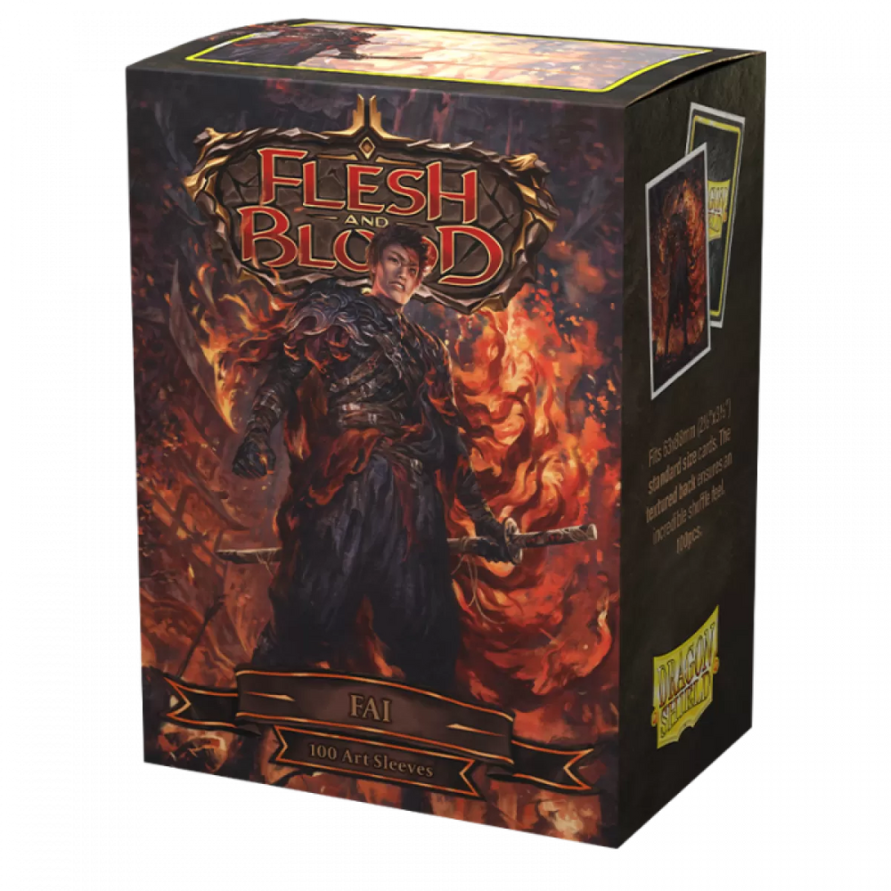 Sleeves - Dragon Shield - Box 100 - Matte Art - Flesh and Blood Fai