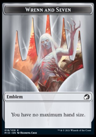 Wrenn and Seven Emblem [Innistrad: Midnight Hunt Tokens]-1