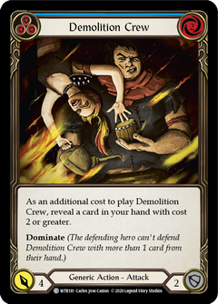 Demolition Crew (Blue) [U-WTR181] (Welcome to Rathe Unlimited)  Unlimited Rainbow Foil-1