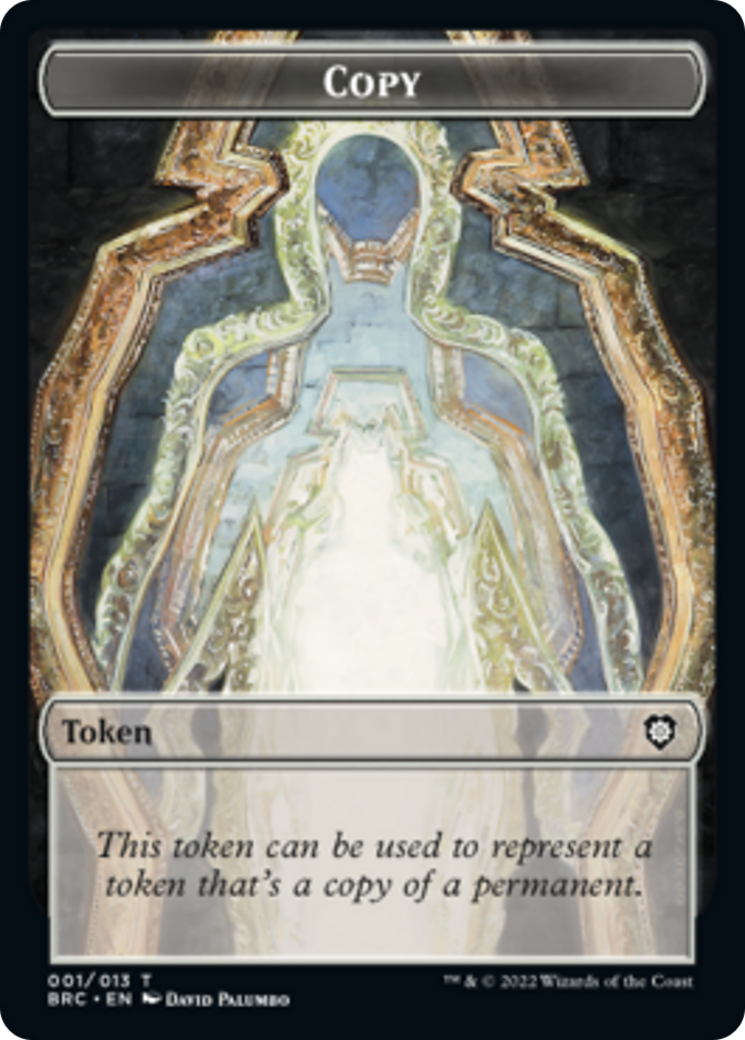 Copy // Powerstone Double-Sided Token [The Brothers' War Commander Tokens]-1