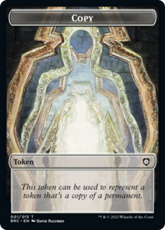 Copy // Powerstone Double-Sided Token [The Brothers' War Commander Tokens]-1