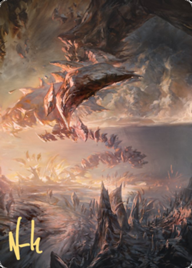 Needleverge Pathway Art Card (Gold-Stamped Signature) [Zendikar Rising Art Series]-1