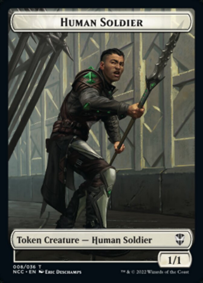 Eldrazi // Human Soldier Double-Sided Token [Streets of New Capenna Commander Tokens]-2