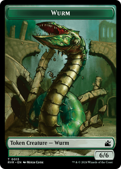 Saproling // Wurm Double-Sided Token [Ravnica Remastered Tokens]-2