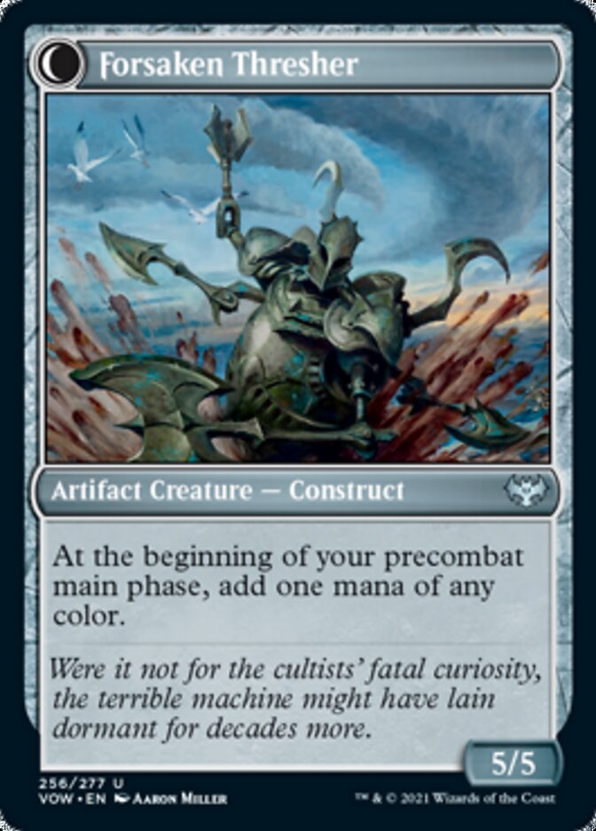 Foreboding Statue // Forsaken Thresher [Innistrad: Crimson Vow]-2
