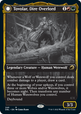 Tovolar, Dire Overlord // Tovolar, the Midnight Scourge [Innistrad: Double Feature]-1