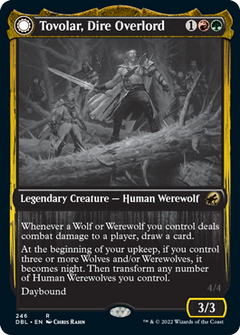 Tovolar, Dire Overlord // Tovolar, the Midnight Scourge [Innistrad: Double Feature]-1