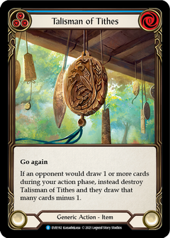 Talisman of Tithes [EVR192] (Everfest)  1st Edition Cold Foil-1