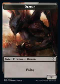 Demon // Copy Double-Sided Token [Streets of New Capenna Commander Tokens]-1